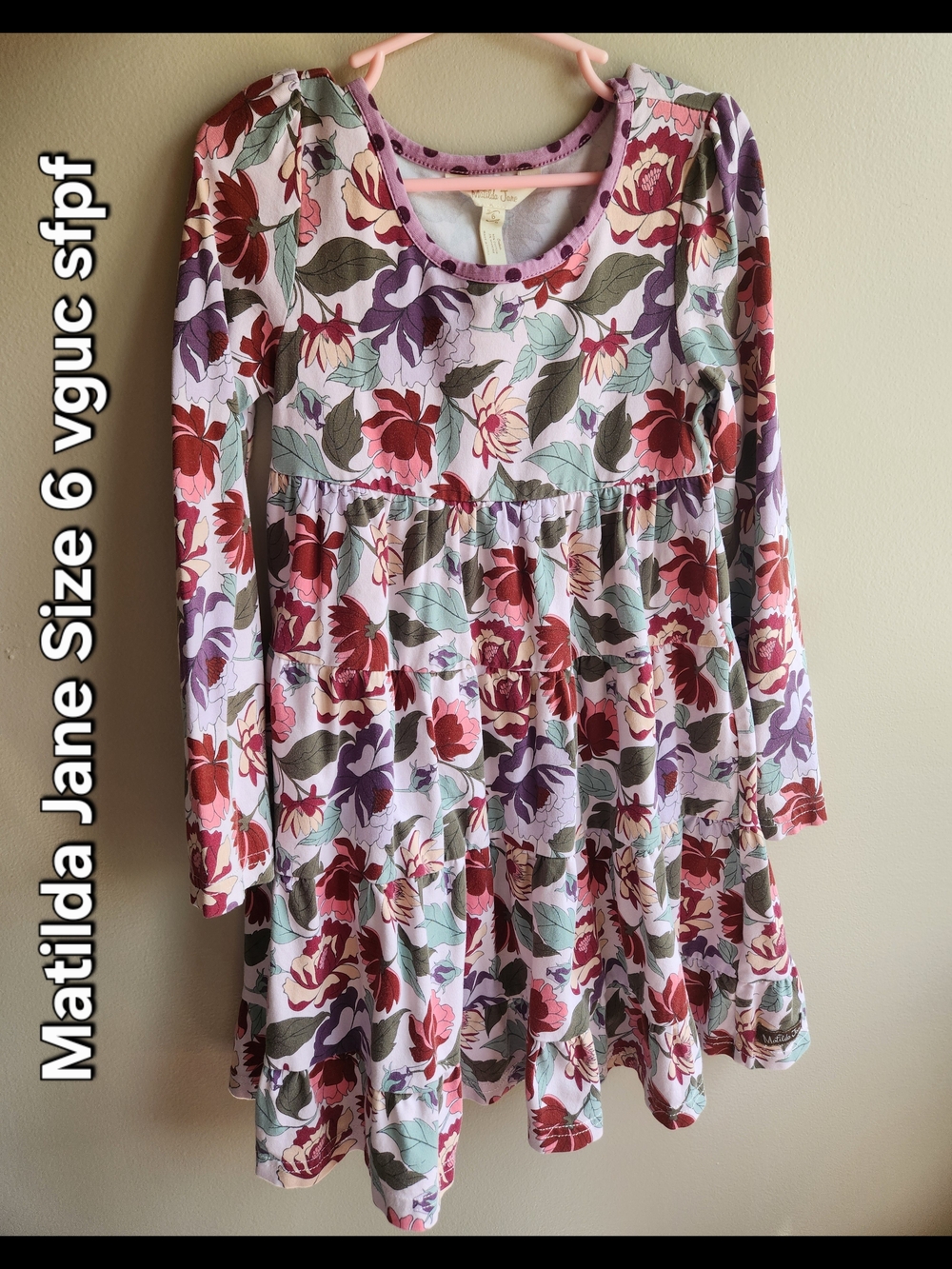 Matilda Jane Floral Long-Sleeve Dress